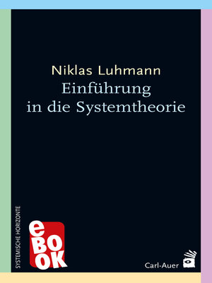 cover image of Einführung in die Systemtheorie